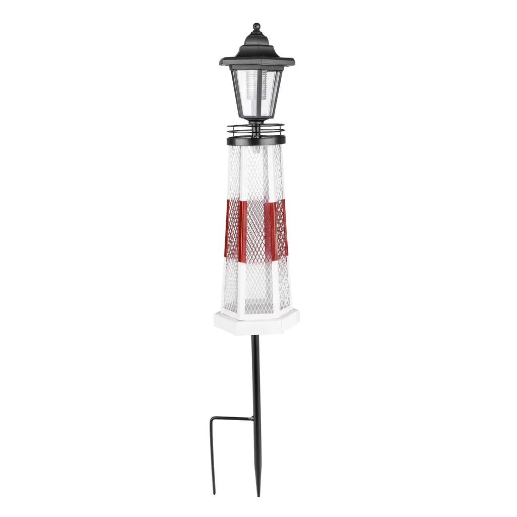 LED Solar Leuchtturm mit Futterstelle