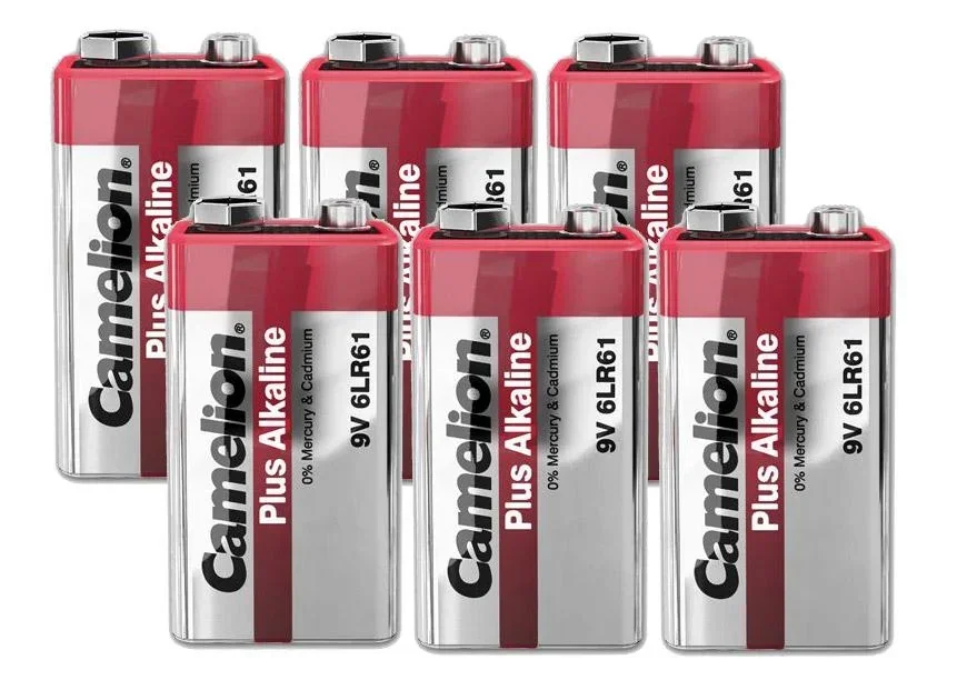 Plus Alkaline 9V Block Batterie - 6 Stück