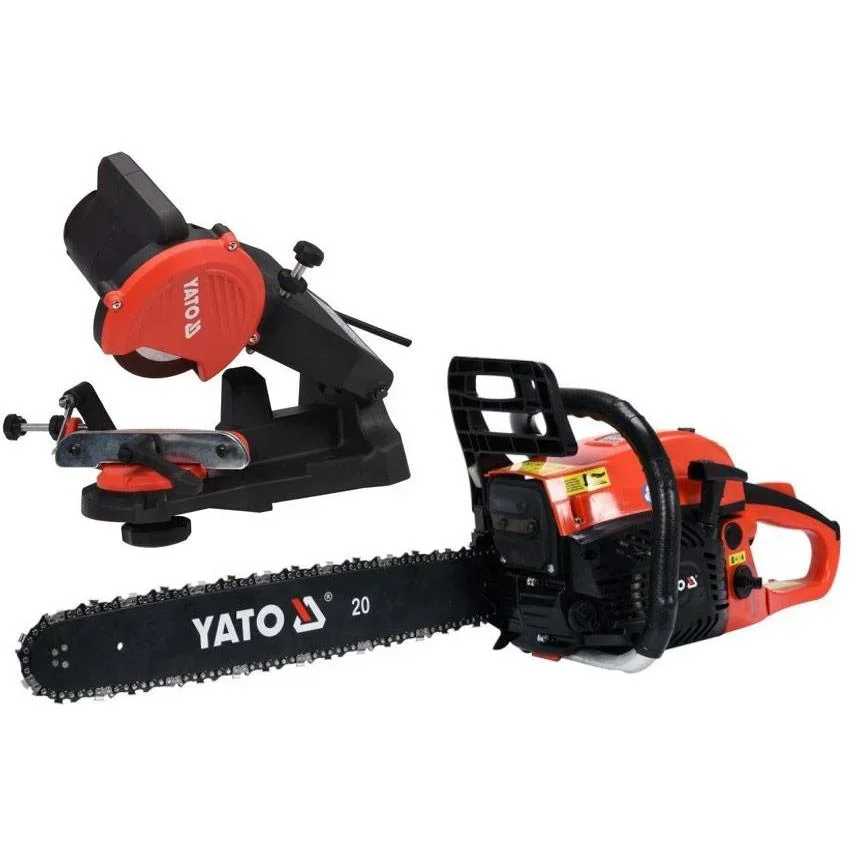 Benzin-Kettensäge mit Kettensägenschärfgerät - 1250W - 35 cm Blattlänge