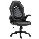 Gamingstuhl mit Wippfunktion höhenverstellbarer Bürostuhl ergonomischer Schreibtischstuhl Home-Office Schaumstoff Kunstl