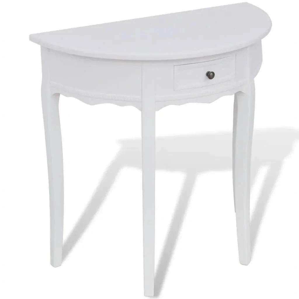 Wandtisch mit Schublade weiß