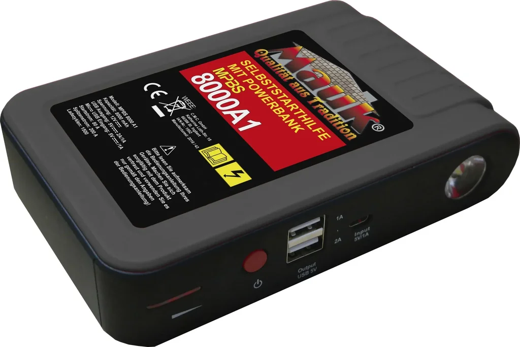 Powerbank mit Starthilfe 8.000 mAh Jumpstart