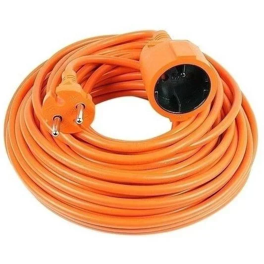Vekto Verlängerungsschnur 10 Meter Längskabel orange 2500 Watt