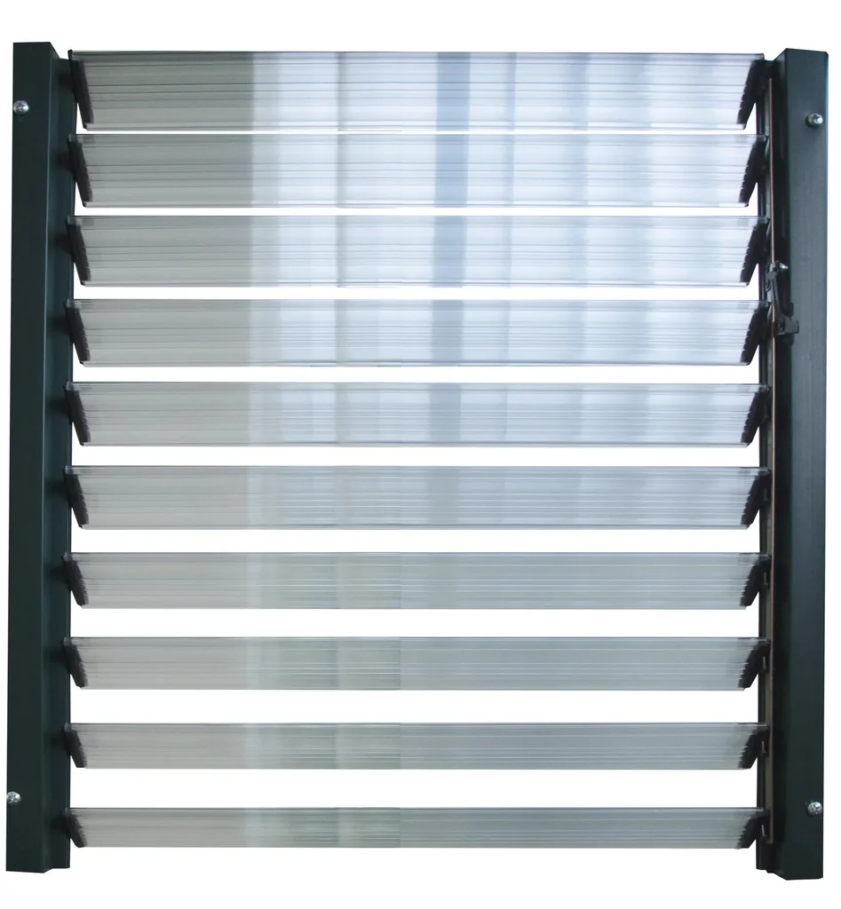 Kunststoff Lamellenfenster für alle Gewächshäuser