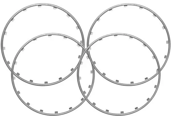 Rim Ringz Felgenring, 19 Zoll, Farbe silber