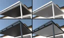 Unterdachmarkise St. Tropez, 3 x 3 m, Farbe anthrazit, Stoff 314638