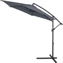 Sonnenschirm faltbar Aluminium anthrazit mit Kurbel Ø 330 cm