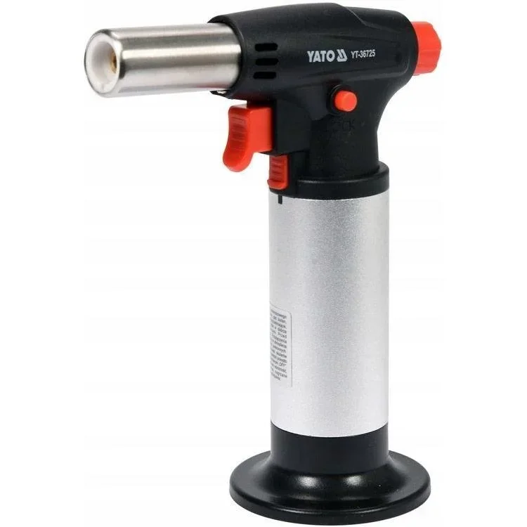 Crème brulee Brenner mit Piezo-Zündung - 200W - mit Sperrfunktion