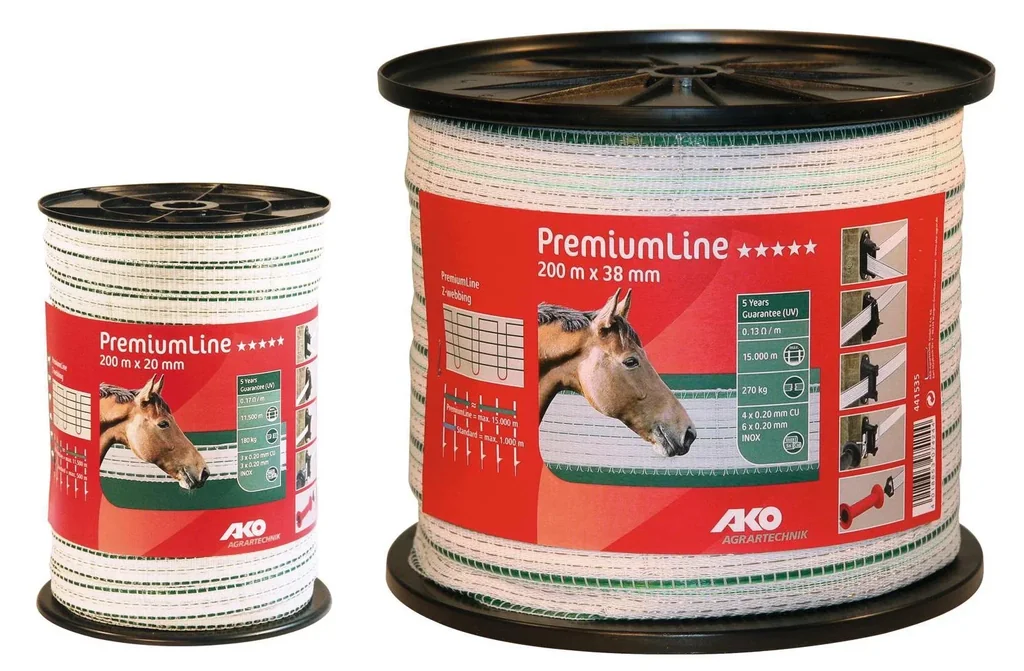 Weidezaunband Premium Line, 200 m, 20 mm.