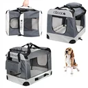 Hundetransportbox XL 82 x 59 x 59cm grau