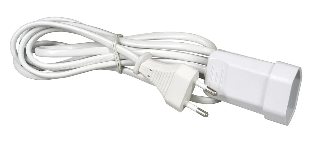 Verlängerungskabel mit Eurostecker und -kupplung - 3 Meter