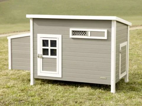 Eco-Kunststoffstall "Barney" für Hühner - UV- und wetterbeständig
