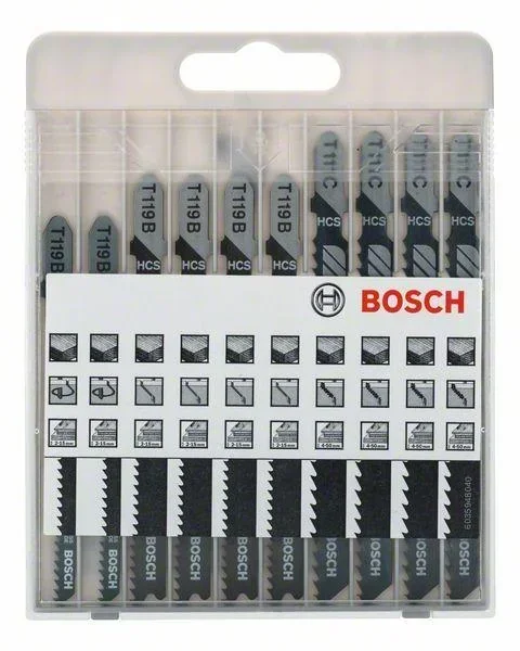 Stichsägeblatt-Set "Basic" für Holz, 10-teilig