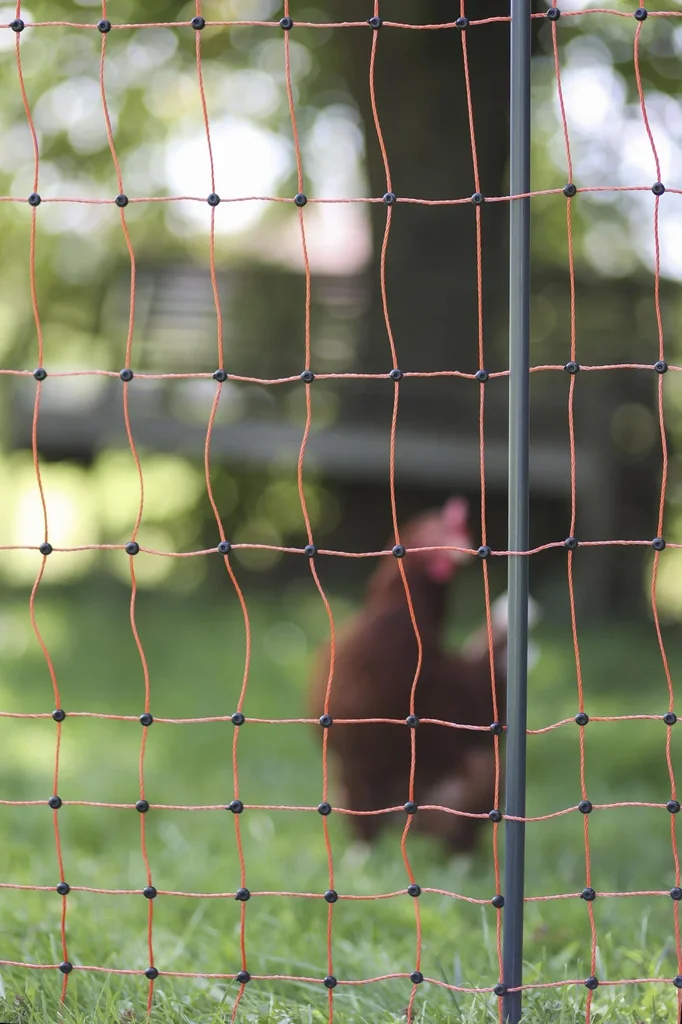 Ersatzpfahl für Geflügelnetze, 2 Spitzen, Schwarz, 106 cm