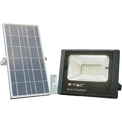 VT-25W Solarscheinwerfer mit separatem Solarpanel - 12W - 550 Lumen - 4000K - Solarenergie