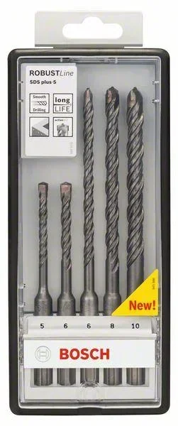 Hammerbohrer-Set, SDS plus-5, Robust Line, 5-10 mm, 5-teilig