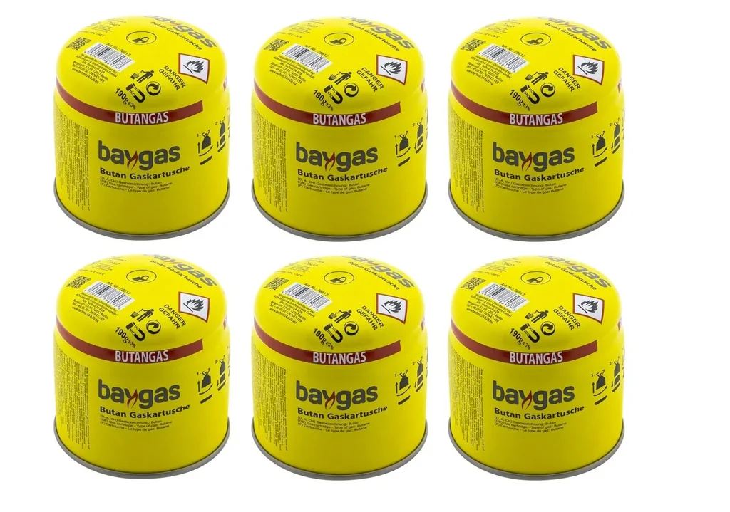 6 x 190 g Gaskartusche Baygas