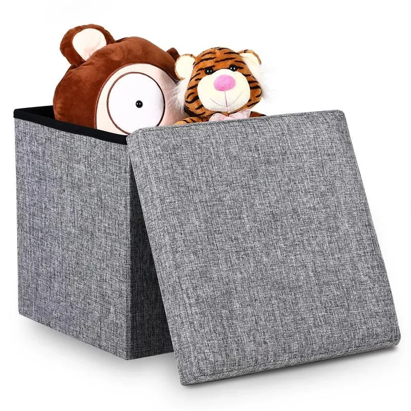 Klappbarer Hocker mit Ablage Gri