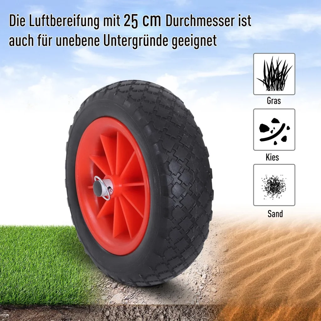 Kanuwagen Kajakwagen Surfwagen klappbar mit Gurt Luftreifen gepolstert Alu Silber bis 90 kg L70 x B40 x H42 cm