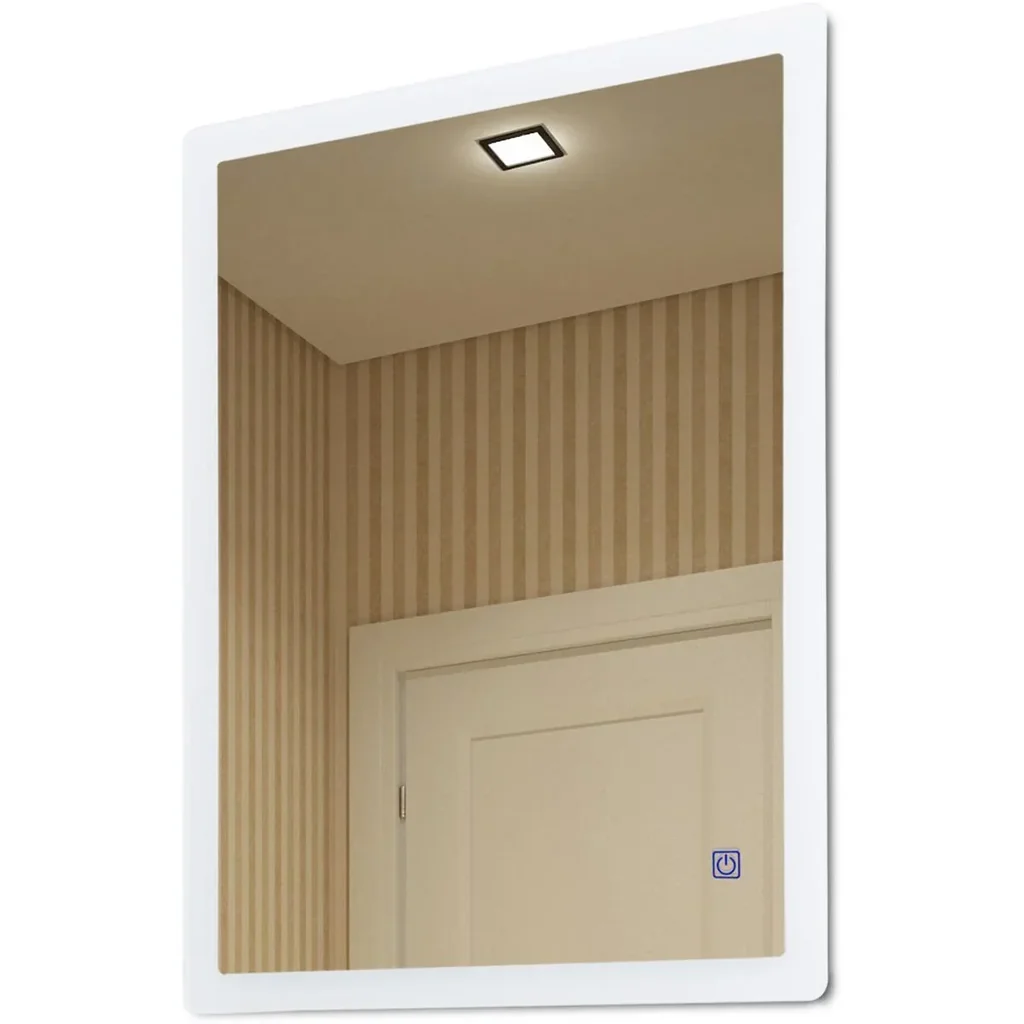 Badezimmerspiegel mit LED Touch, weiß