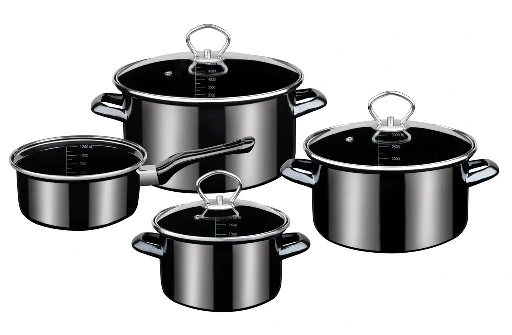 Kochtopfset 7-tlg Profi-Black-Star