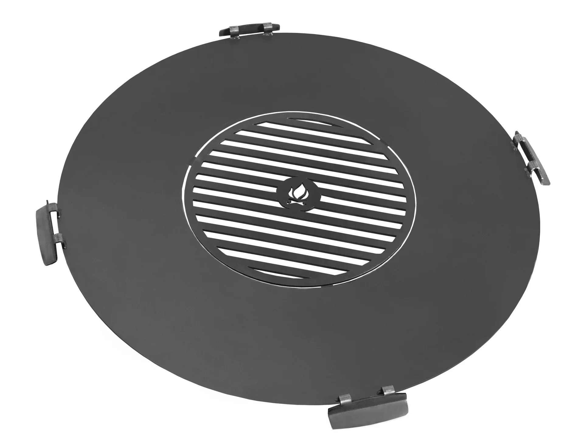 Grillplatte mit Grillrost, Durchmesser 80 cm