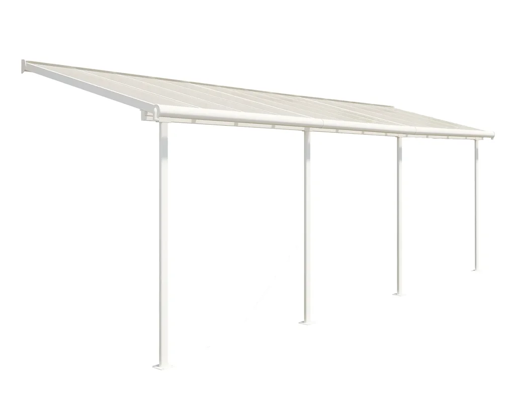 Sierra Terrassendach 230 x 670 cm, weiß
