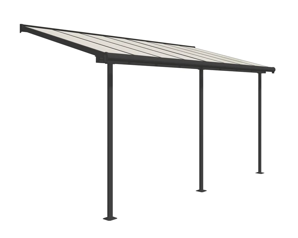 Terrassendach Sierra 230 x 447 cm, grau