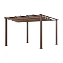 Pergola Florida 11 x 11, dunkelbraun