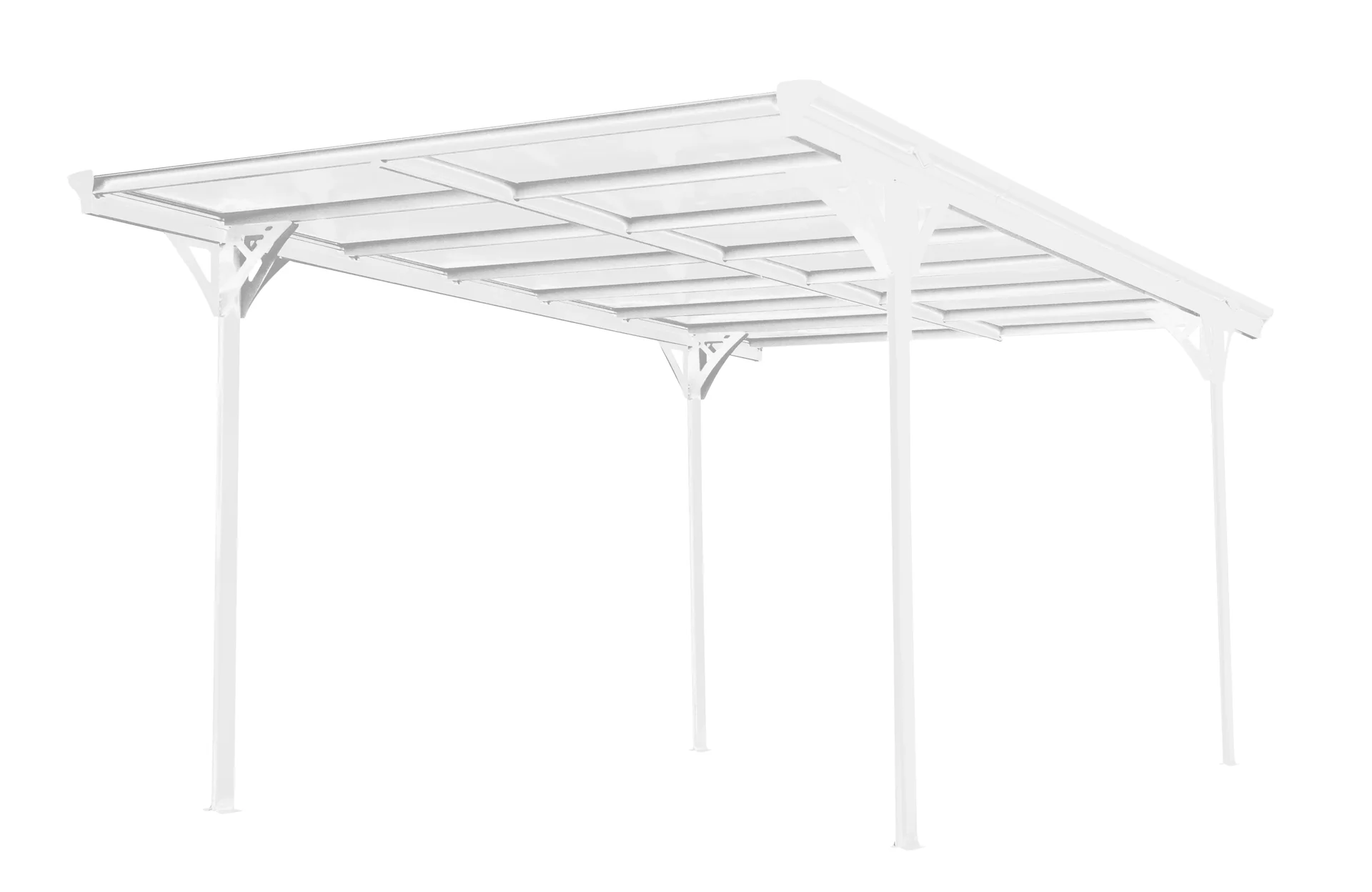 Carport Flachdach 15 m