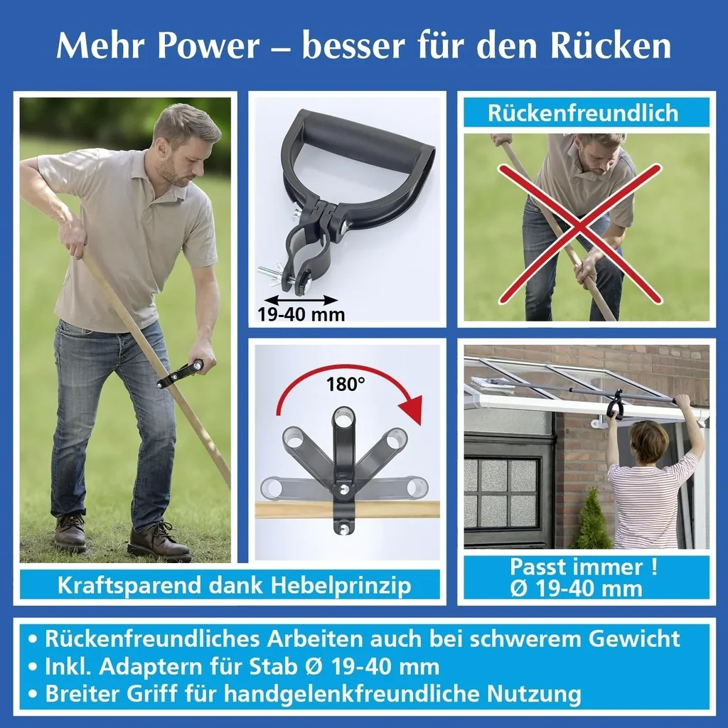 Universal-Griff, ergonomisch, 180 Grad