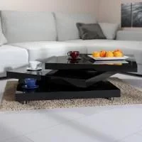 Couchtisch - schwarz 60x60x30,5 cm v