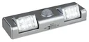 LED Batterieleuchte mit 2x4 LEDs (schwenkbar) und Bewegungssensor