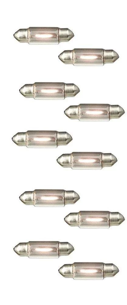 Schlusslicht und Kennzeichen Birnen, 10 Stück - Sofittenlampen