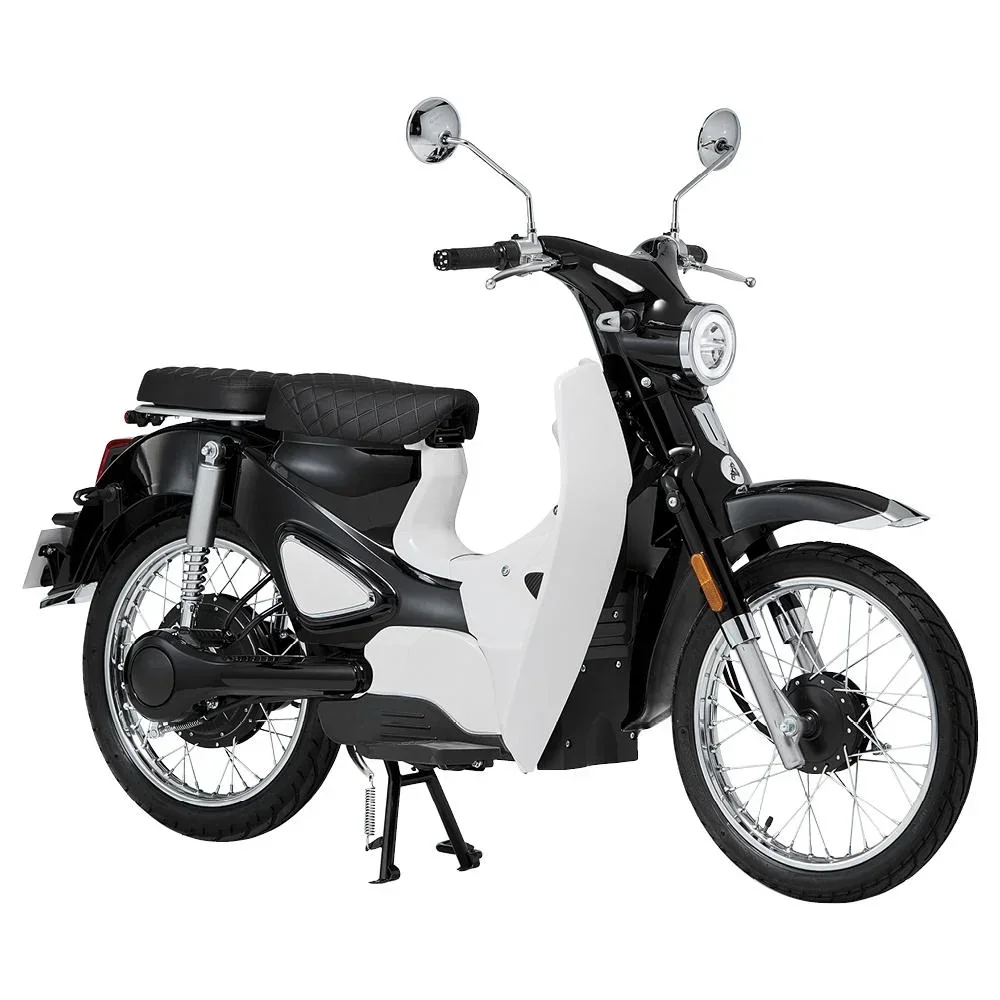 E-Roller "Turin" 45 km/h inklusive 32 Ah Lithium-Akku schwarz/weiß