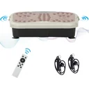 Vibrationsplatte Vibrationstrainer Vibrationsgerät LED-Anzeige USB-Lautsprecher Trainingsbänder Fernbedienung