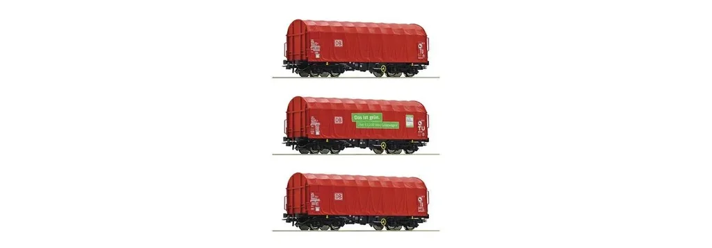 3er Set Schiebeplanenwagen DB