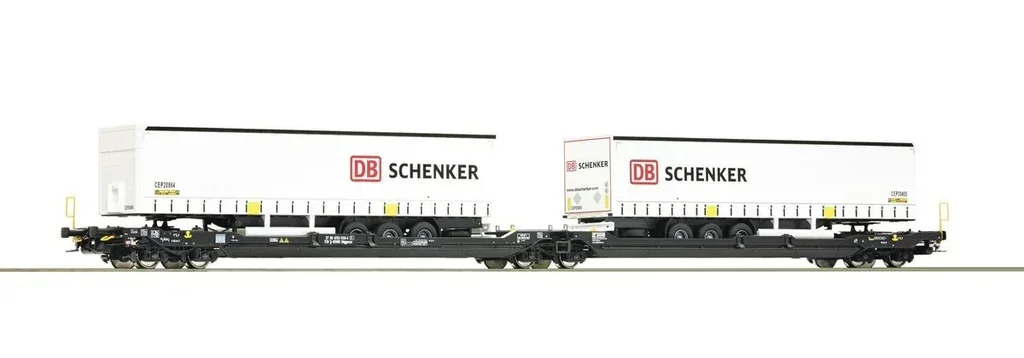 Doppeltaschen-Gelenkwagen, Gattung Sdggmrss/T3000e, der Kombiverkehr SCHENKER