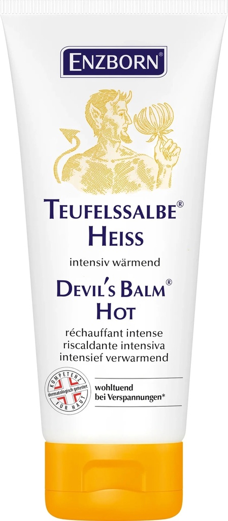 ENZBORN Teufelssalbe Heiß – wärmendes Pflege-Gel mit Teufelskralle & Brennnessel, 100 ml Tube
