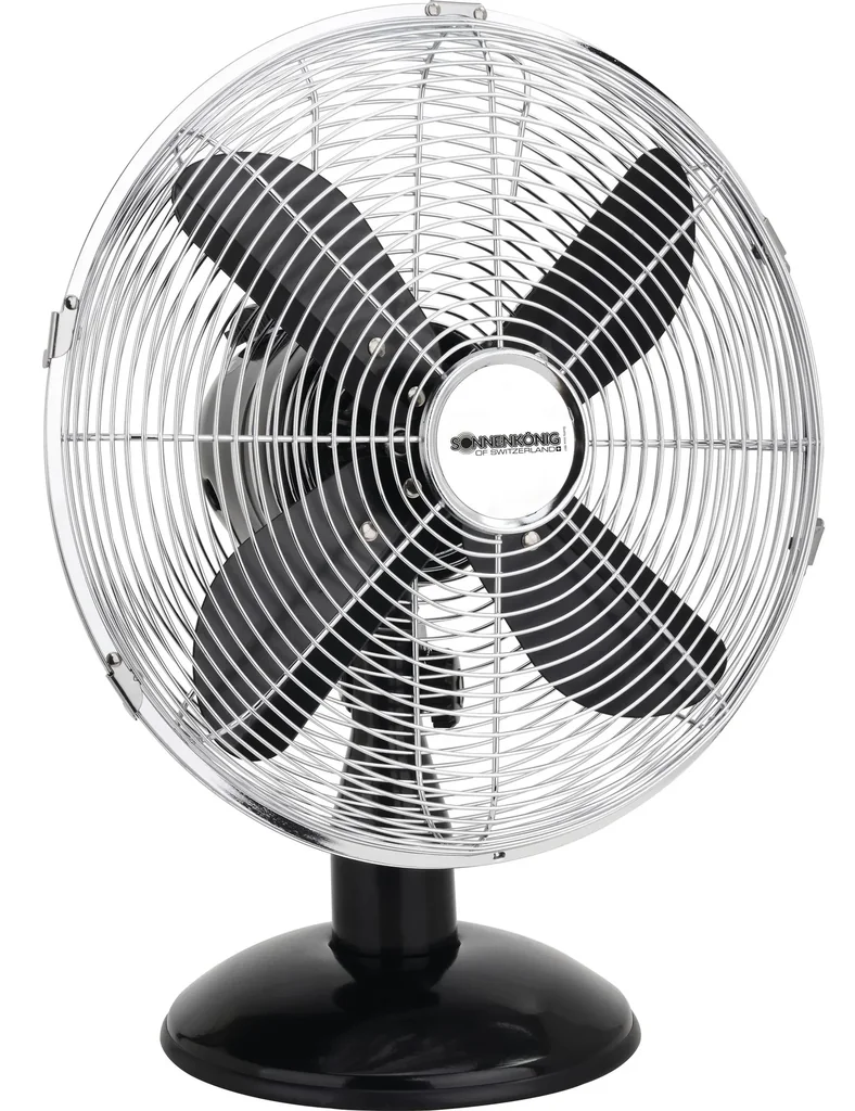 Tischventilator Metal Black 12