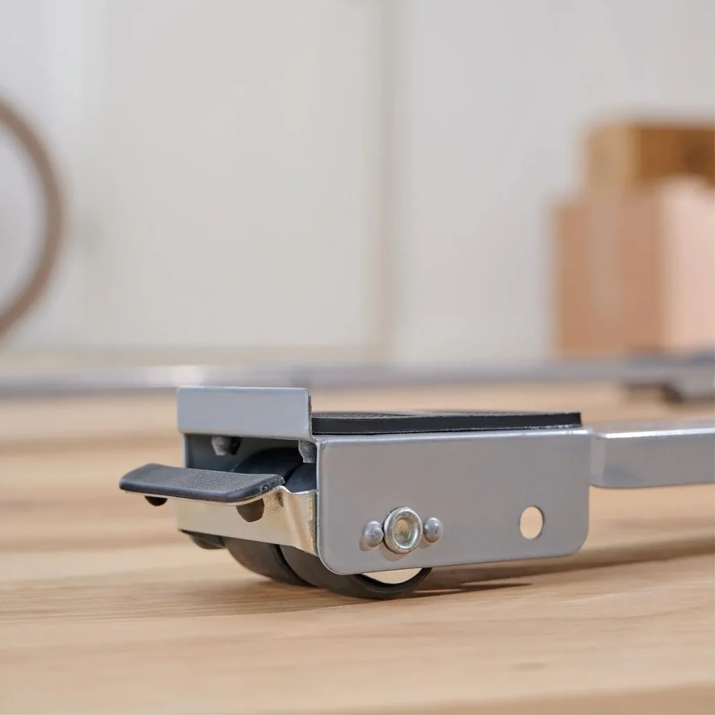 Transportschiene MM 1197 2 teilig, 45-70 cm, ausziehbar, 4 Bockrollen Ø 30 mm, Feststeller, Tragkraft 150 kg