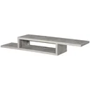 TV Hängeschrank Lowboard Hängeboard Fernsehschrank Multimedia Konsole Spanplatte Zementgrau 152,4 x 29,8 x 21 cm
