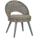 Sessel cubu rattan grau