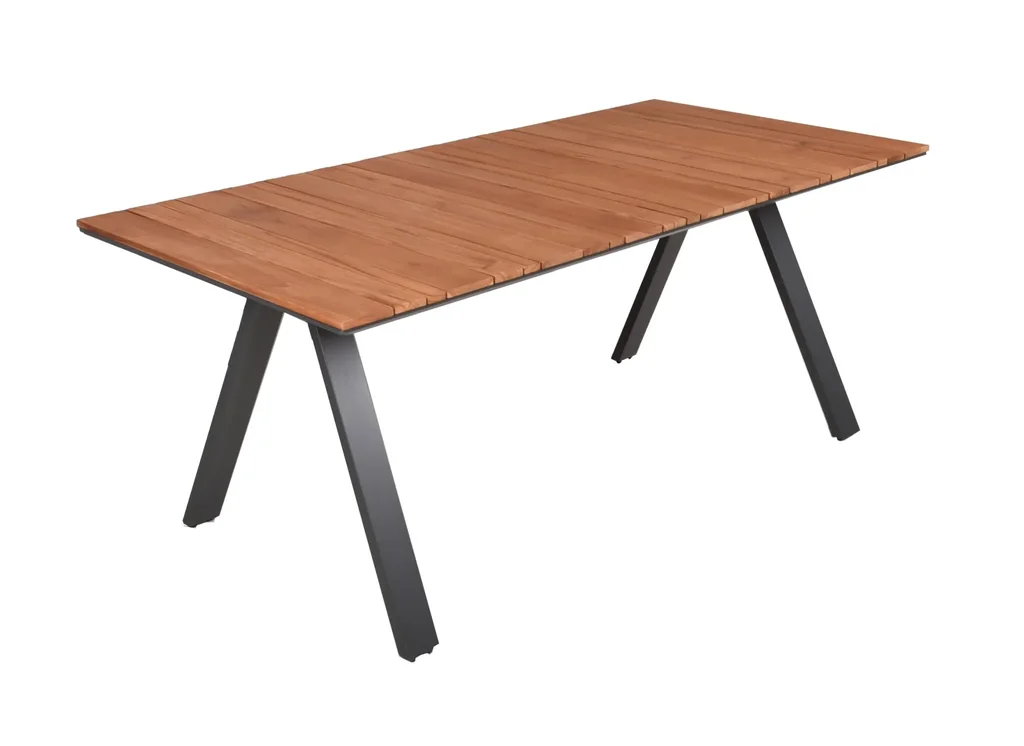 Tisch DAVINA, Alu / Teak FSC 100%
