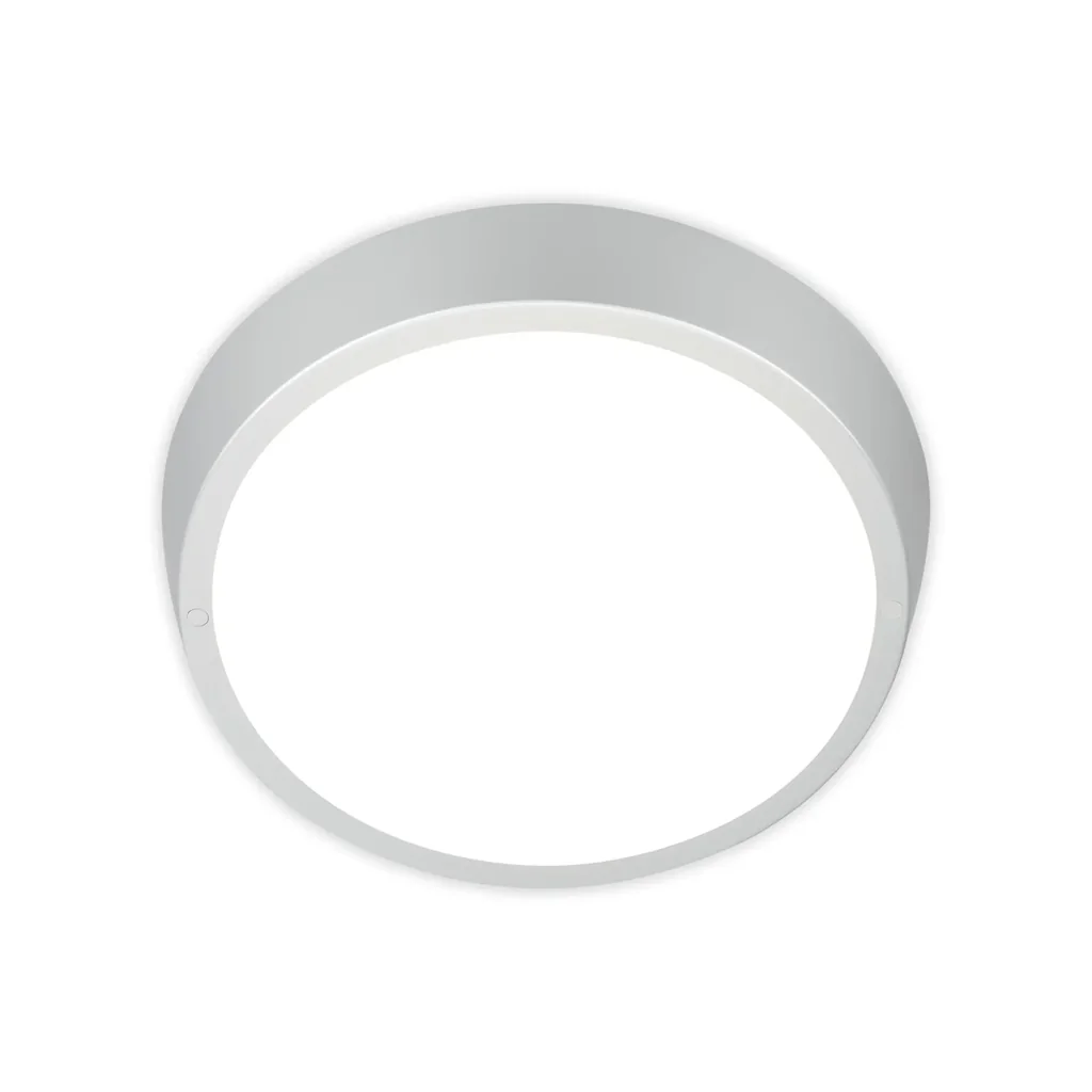 HAGEN LED Außenleuchte, Wand- und Deckenleuchte, silberfarben, IP44, 24 Watt, 2.160 lm, 4.000 K