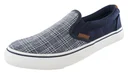 Canvas Slipper, Farbe blau kariert, Gr. 46