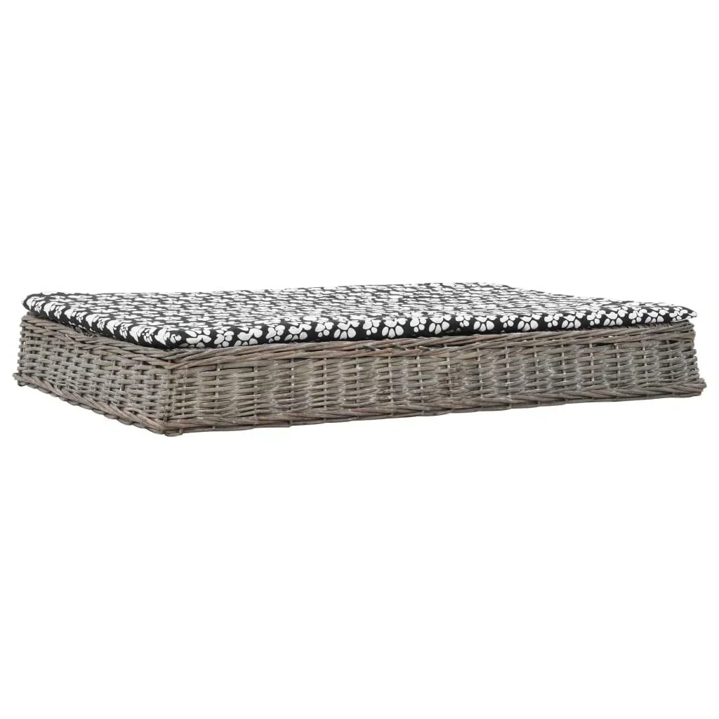 Hundebett mit flachem Kopfkissen-Design