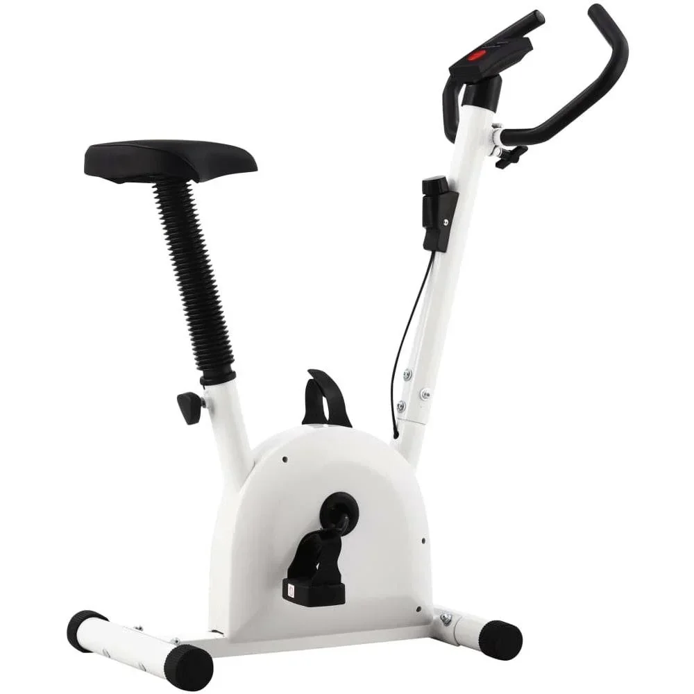Heimtrainer mit Reifenwiderstand weiß