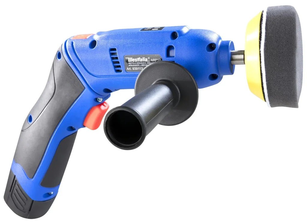 12 Volt Akku Poliermaschine Rotation - inklusive Zuberhör und Tasche