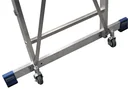 Stufen- Stehleiter m. großer Standplattform, 9 Stufen